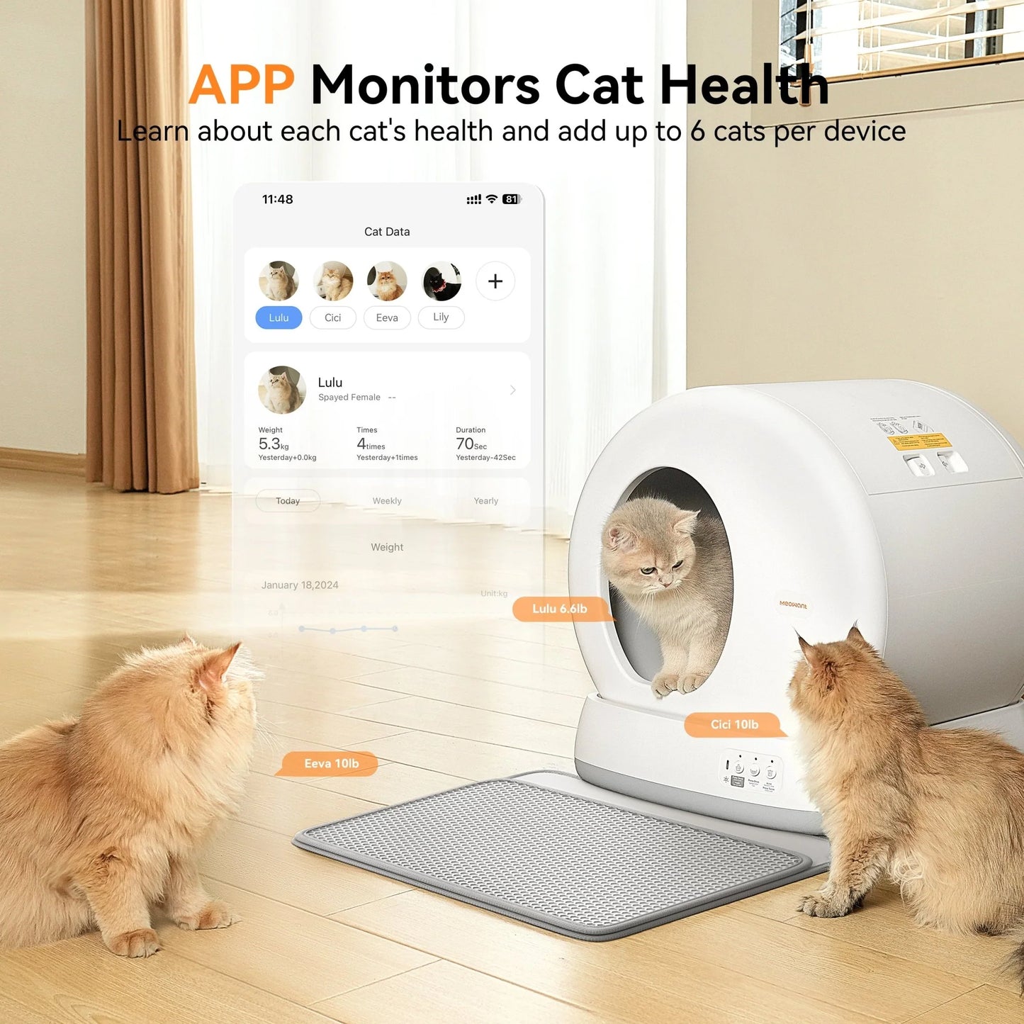 AvaraPets™ - Self Cleaning Cat Litter Box